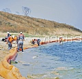 Боны берегозащитные БНбз в морских условиях